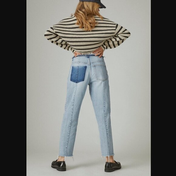 Lucky Brand High Rise 80s Curve Dream Catcher Tapered Leg Jeans 2 / 26" - Picture 1 of 9